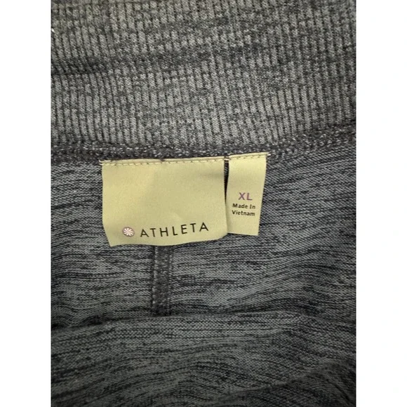 Athleta Blue Space Dye Heathered Athletic Skirt XL Drawstring Back Zip Pocket - Picture 6 of 7